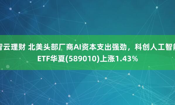 智云理财 北美头部厂商AI资本支出强劲，科创人工智能ETF华夏(589010)上涨1.43%